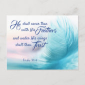 Psalm 91:4 Postkarte - King James Version (Vorderseite)