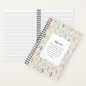 Psalm 91:4 Schrift Notizblock (Innen)