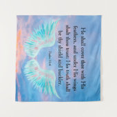 Psalm 91:4 wandteppich (Vorderseite (Horizontal))