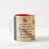 Psalm-91:4 Zweifarbige Tasse (Vorderseite Links)
