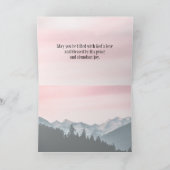 Psalm 91:9-11 Wenn du den Herrn zu deiner Zuflucht Karte (Innenseite)