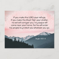 Psalm 91:9-11 Wenn du den Herrn zu deiner Zuflucht