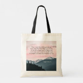 Psalm 91:9-11 Wenn du den Herrn zu deiner Zuflucht Tragetasche (Rückseite)