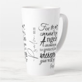 Psalm 91 Angel Protection Christlich Scripture Milchtasse (Rechte Ecke)