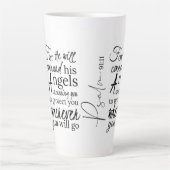 Psalm 91 Angel Protection Christlich Scripture Milchtasse (Vorderseite)