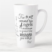 Psalm 91 Angel Protection Christlich Scripture Milchtasse (Rechts)