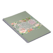 Psalm 91 Aquarellschrift Kunst Notizblock (Rechte Seite)