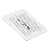 Psalm 91 Art Magnet für Zuhause oder Office (Rechte Seite)