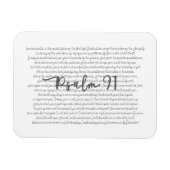 Psalm 91 Art Magnet für Zuhause oder Office (Horizontal)
