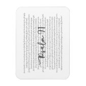 Psalm 91 Art Magnet für Zuhause oder Office (Vertikal)
