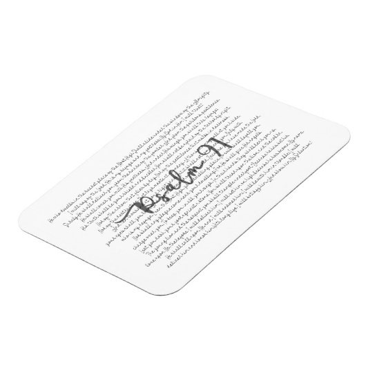 Psalm 91 Art Magnet für Zuhause oder Office (Linke Seite)