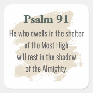 Psalm 91 Aufkleber – Wer wohnt