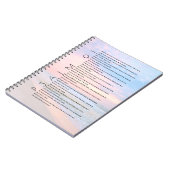 Psalm 91 Beach Ocean Waves Christlich Journal Notizblock (Linke Seite)