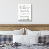 Psalm 91 Bibelbibel Art Blätter Leinwanddruck (Insitu (Schlafzimmer))