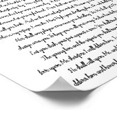 Psalm 91 Bibeldekoration Christliche Kunst Poster (Ecke)