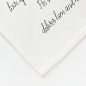 Psalm 91 Bibeldesign Feather Christlich Fleecedecke (Ecke)