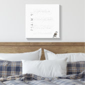 Psalm 91 Bibelschrift Christlicher Vogelkunstzeich Leinwanddruck (Insitu (Schlafzimmer))