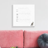 Psalm 91 Bibelschrift Christlicher Vogelkunstzeich Leinwanddruck (Insitu (Wohnzimmer))