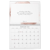 Psalm 91 Bibelverse Abstrakt Dusty Pink Kalender (Feb 2027)