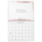 Psalm 91 Bibelverse Abstrakt Dusty Pink Kalender (Mär 2027)