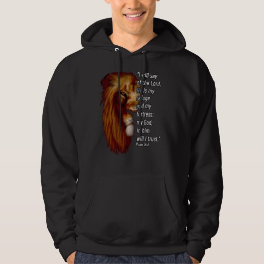 Psalm 91 Bibelverse Hoodie (Vorderseite)