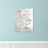 Psalm 91 Bibelversen Löwenkopf Christlich Leinwanddruck (Insitu (Holzboden))