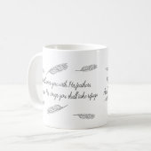 Psalm 91 Bible Art Feathers Christlicher Kaffee Kaffeetasse (Vorderseite Links)