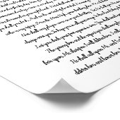 Psalm 91 Bible Art Soft Green Blätter Christlich Poster (Ecke)