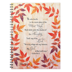 Psalm 91 Bible Verse Personalisiert Prayer Journal Notizblock