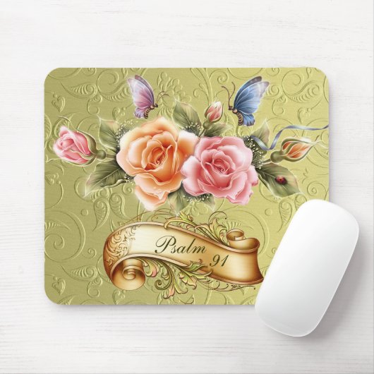 Psalm 91 Blume Mousepad (Mit Mouse)
