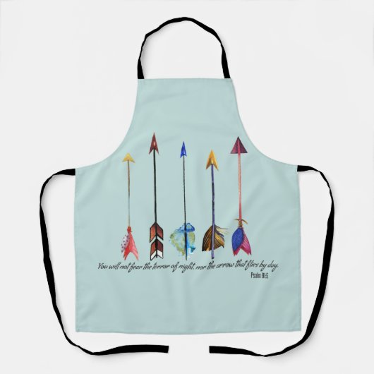 Psalm 91 Boho Arrows Schürze (Vorderseite)