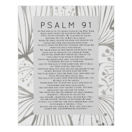 Psalm 91 Botanisches Christlich Künstlicher Leinwanddruck
