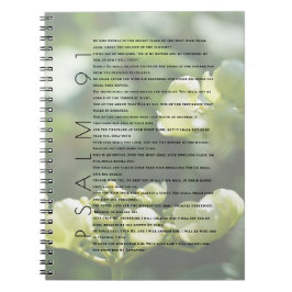 Psalm 91 Christlich Art Hübsch Floral Journal Notizblock
