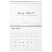 Psalm 91 Christlich Black & White Scripture Kalender (Mär 2027)