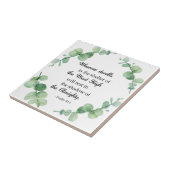 Psalm 91 Christliche Glaube Eukalyptus-Kranz-Bibel Fliese (Seite)