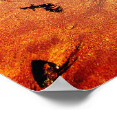 Psalm 91, Christliches Poster mit Meereswellen & S (Ecke)