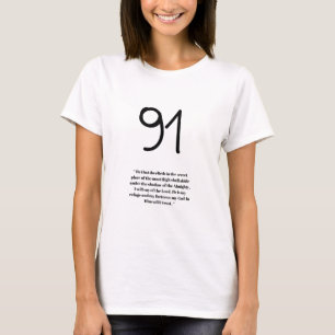 Psalm 91 Christliches T-Shirt Frau