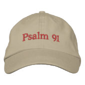 Psalm 91 Classic Embroidered Hat Bestickte Baseballkappe (Vorderseite)