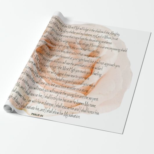 Psalm 91 Der Herr ist meine Zuflucht Geschenkpapier (Ungerollt)