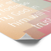 Psalm 91 Er ist mein Bibelheft Poster (Ecke)