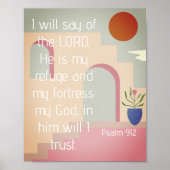 Psalm 91 Er ist mein Bibelheft Poster (Vorne)