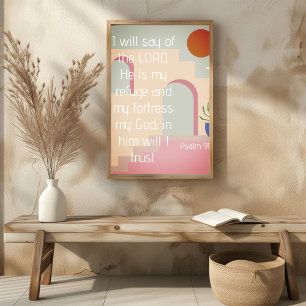 Psalm 91 Er ist mein Bibelheft Poster