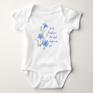 Psalm 91 Er wird seinen Engeln Inspiration geben Baby Strampler