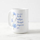 Psalm 91  Er wird seinen Engeln Inspiration geben Kaffeetasse (Vorderseite Links)
