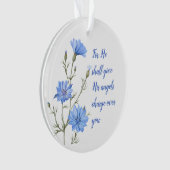 Psalm 91 Er wird seinen Engeln Inspiration geben Ornament (Vorderseite)