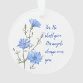 Psalm 91 Er wird seinen Engeln Inspiration geben Ornament (Rückseite)