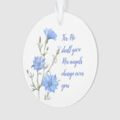 Psalm 91 Er wird seinen Engeln Inspiration geben Ornament (Vorderseite)