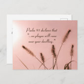 Psalm 91 Es wird keine Pest in der Nähe Ihrer Wohn Postkarte (Vorne/Hinten)