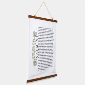 Psalm 91 Eukalyptus Verlasse Bibelverse Christlich Wandteppich Mit Holzrahmen (Gewinkelt)