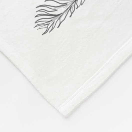 Psalm 91 Feathers Design Christlich Fleece Blanket (Ecke)